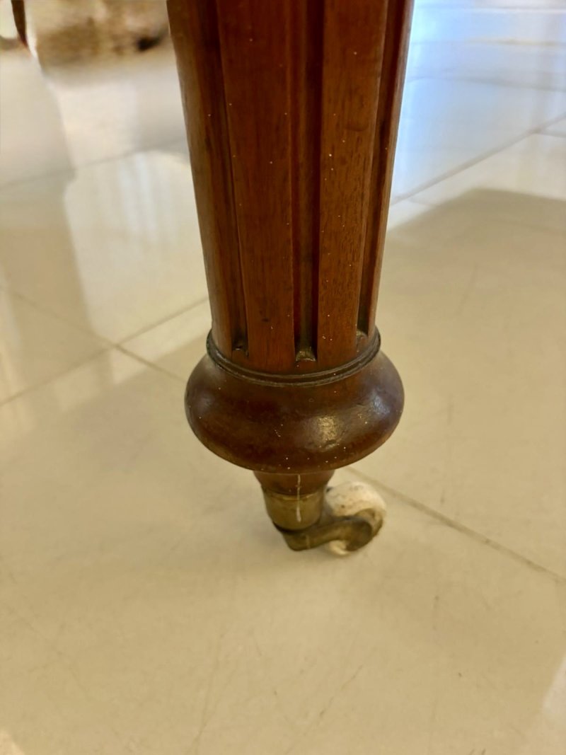 Large Antique Victorian Quality Figured Mahogany 12 Seater Extending Dining Table - Image 16